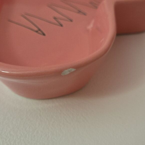Rae Dunn Pink Ceramic MAMA Heart Dish - Picture 3 of 4